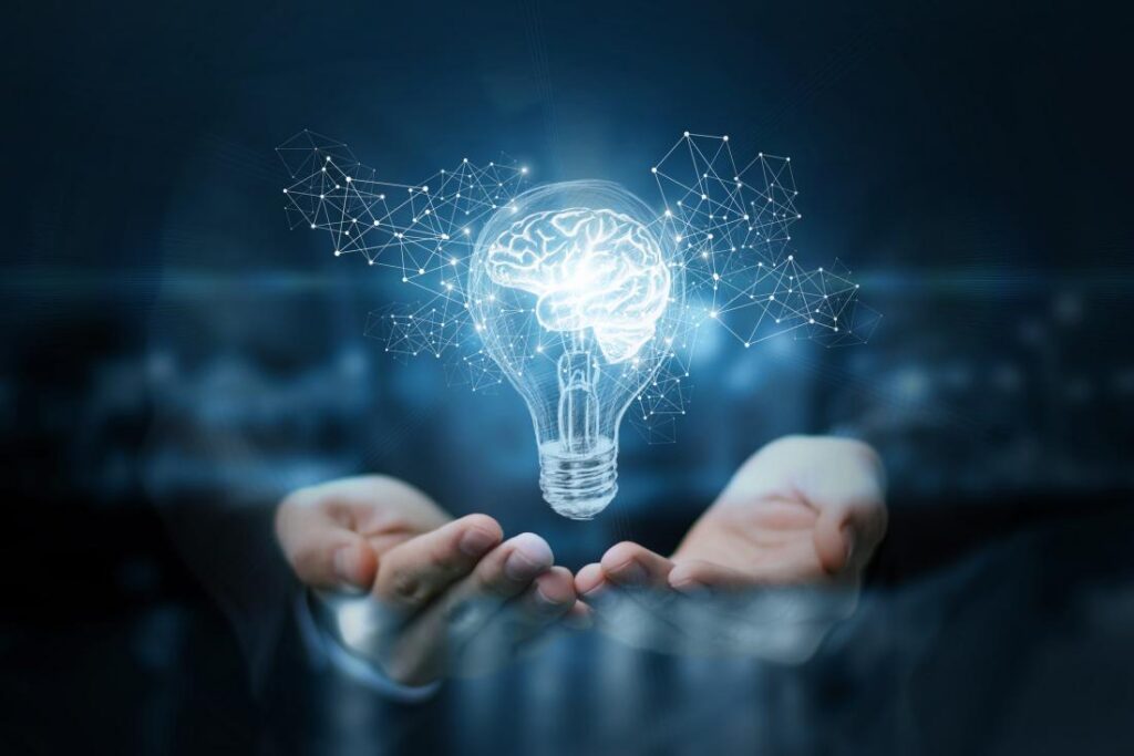 Home Illustration Of Light Bulb With Brain In It 1024x683
